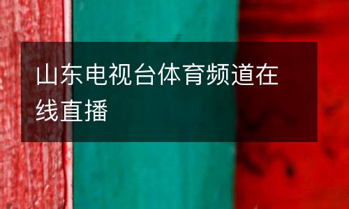 山東電視臺(tái)體育頻道在線(xiàn)直播